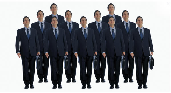 mans suit office